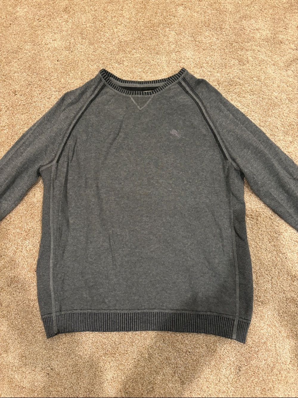 Tommy Bahama Charcoal Gray Crewneck Sweater